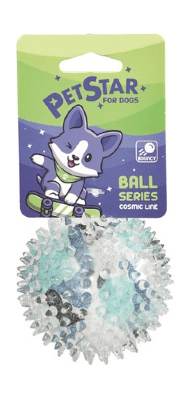 Pet Star - Игрушка для собак, Мяч игольчатый 7.5 см