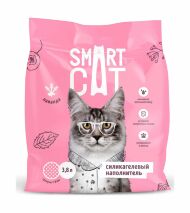 Smart Cat - Комкующийся силикагелевый наполнитель: Лаванда, 1.6 кг