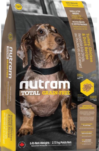 Nutram T27 Grain-Free® Turkey, Chicken &amp;amp; Duck - Сухой беззерновой корм для собак малых пород с птицей