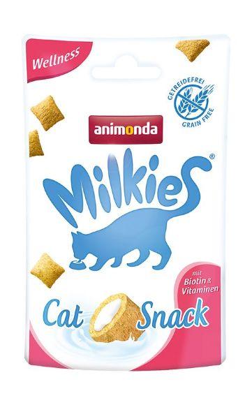 Animonda Milkies - Лакомство для кошек подушечки для поддержания красоты и здоровья шерсти 30гр