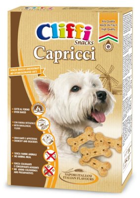 Cliffi - Capricci Хрустящие косточки для собак 400гр Cliffi - Capricci Хрустящие косточки для собак 400гр
