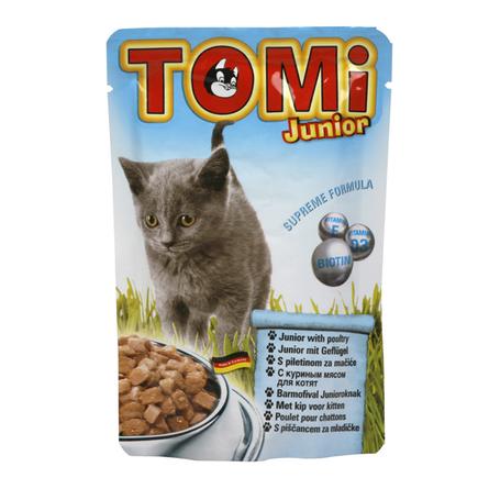 ToMi - Паучи, кусочки в соусе для котят с курицей 100 гр