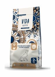 Vida Super - Сухой корм для взрослых собак средних и крупных пород с курицей, индейкой и овощами