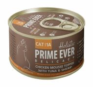 Prime Ever Holistic Delicacy - Консервы для кошек, мусс из цыпленка с тунцом и креветками, 80г