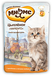 Мнямс - Паучи для котят Цыпленок "Маренго" 85 г