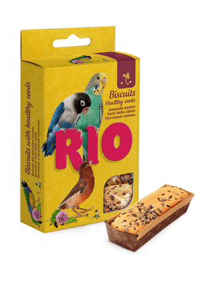 24148.580 RIO - Biskviti dlya vseh vidov ptic s poleznimi semenami. 35g kypit v zoomagazine «PetXP» RIO - Бисквиты для всех видов птиц с полезными семенами. 35г