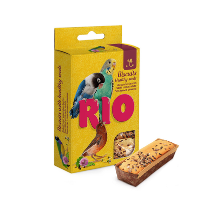 RIO - Бисквиты для всех видов птиц с полезными семенами. 35г