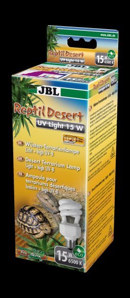 33451.580 JBL ReptilDesert UV Light - Energosberegaushaya lampa dlya pystinnih terrariymov, 15 Vt kypit v zoomagazine «PetXP» JBL ReptilDesert UV Light - Энергосберегающая лампа для пустынных террариумов, 15 Вт