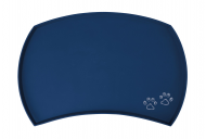 Trixie - Коврик под миску, силиконовый, 48*27, синий