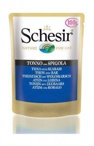 Schesir - Паучи для кошек с тунцом и окунем 100гр