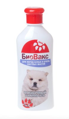 БиоВакс - Шампунь для собак оттеночный белый 350 мл БиоВакс - Шампунь для собак оттеночный белый 350 мл