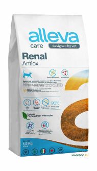 Alleva Care Renal - Antiox - Сухой корм для взрослых кошек, при почечной недостаточности и мочекаменной болезни, ветеринарная диета