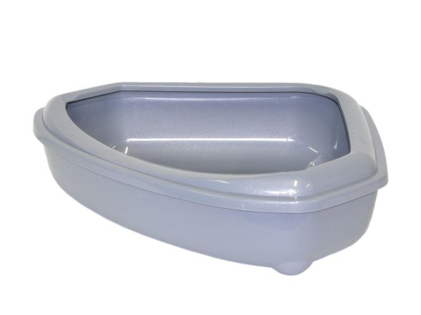 Moderna - Сorner tray - Туалет-лоток для Кошек угловой с рамкой, 55х45х13