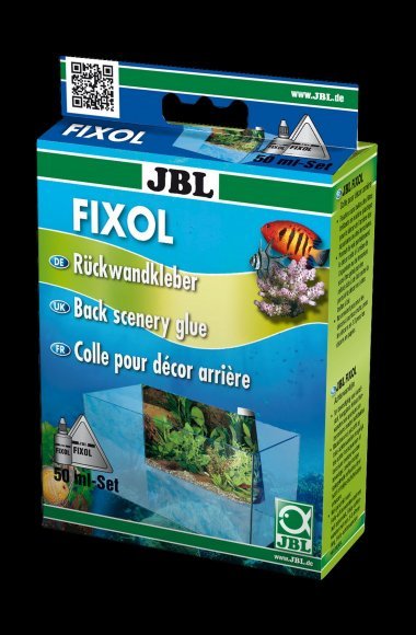 JBL FIXOL - Клей для аквариумных и террариумных пленочных фонов, 50 мл