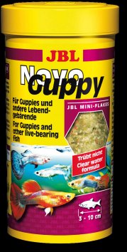JBL - Основной корм в форме хлопьев для живородящих аквариумных рыб (NovoGuppy)
