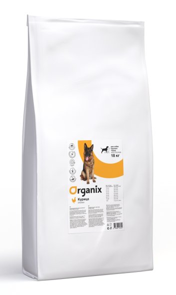 Organix - Сухой корм для собак крупных пород с курицей