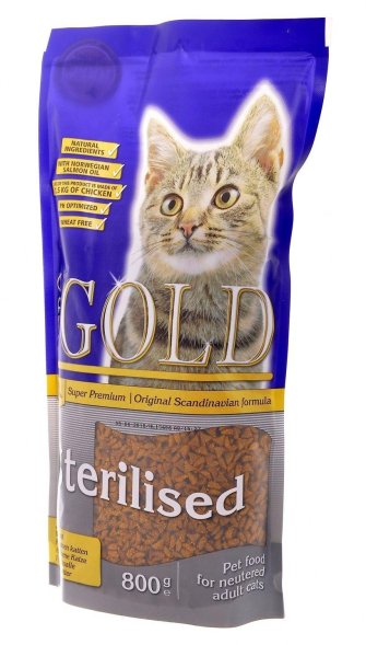 Nero Gold Sterilized - Cухой корм для профилактики мочекаменной болезни у стерилизованных кошек