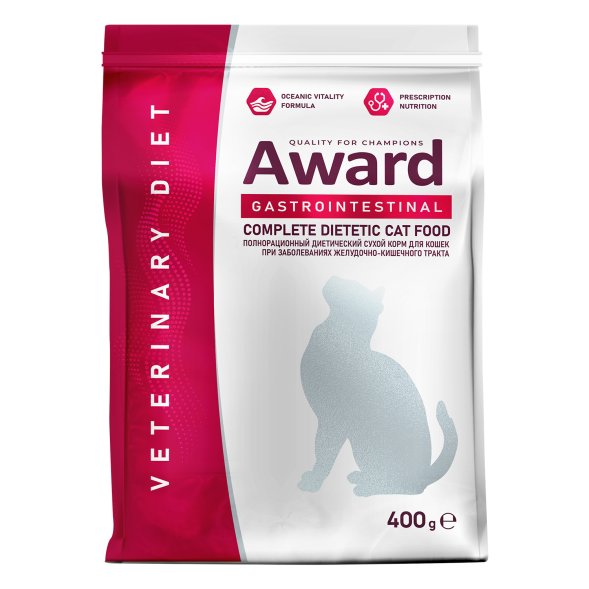 Award Veterinary Diet Gastrointestinal - Диетический корм для взрослых кошек при заболеваниях желудочно-кишечного тракта