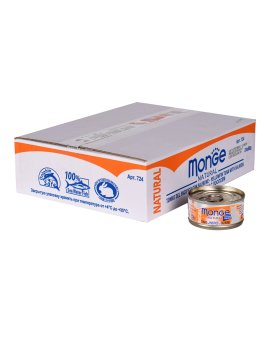 Monge Cat Natural - Консервы для кошек тихоокеанский тунец с лососем 80г