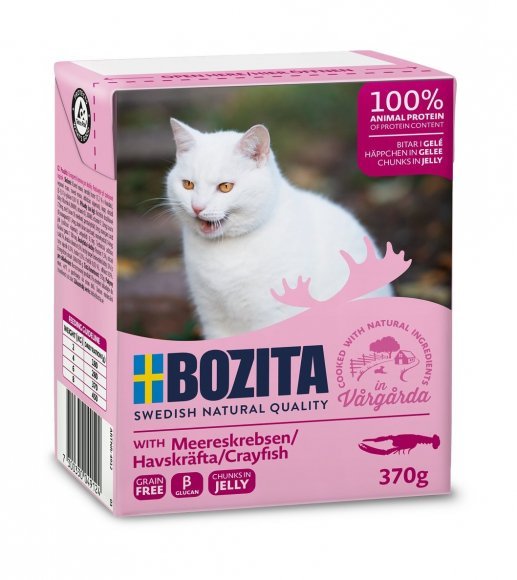 Bozita Feline - Консервы для Кошек - Кусочки в желе с лангустом 370гр