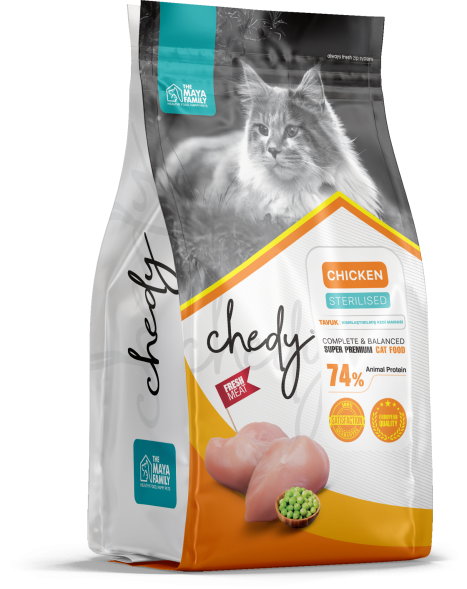 Chedy Sterilised - Сухой корм для стерилизованных кошек, с Курицей