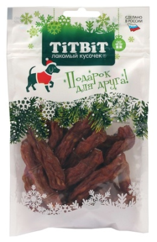 TitBit - Новогодняя коллекция - Лакомство для собак, Колбаски Салямки, 70 гр