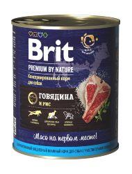 Brit Beef & Rice - Консервы для собак с говядиной и рисом 850гр
