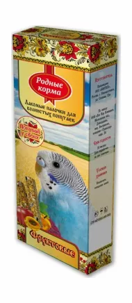 Родные Корма - Зерновые палочки для попугаев 45г х 2шт. с фруктами 