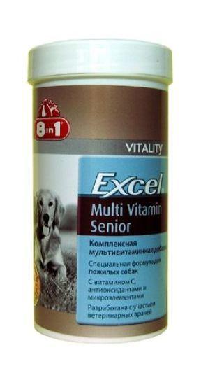 3165.580 8 v 1 - Excel Multi Vitamin Senior - Myltivitamini dlya pojilih sobak, 70tab kypit v zoomagazine «PetXP» 8 в 1 - Excel Multi Vitamin Senior - Мультивитамины для пожилых собак, 70таб