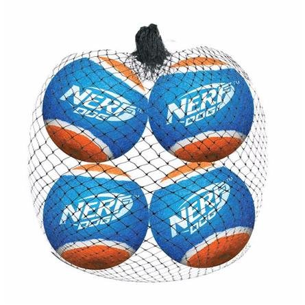 Nerf Dog - Мяч теннисный для бластера, 6 см, 4 шт