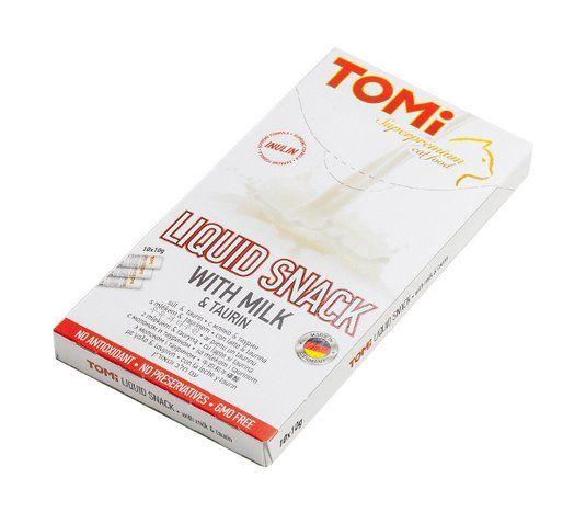 Tomi - Лакомство для взрослых кошек с молоком и таурином, 10 пакетиков
