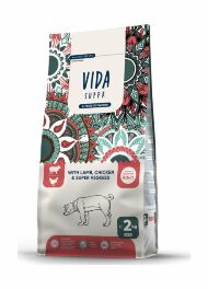 Vida Super - Сухой корм для взрослых собак средних и крупных пород с ягненком, курицей и овощами