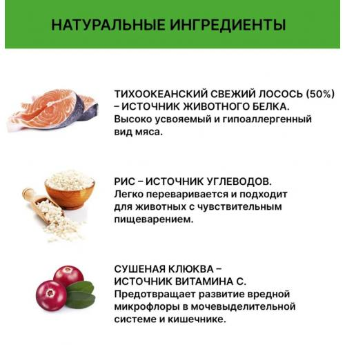 Holistoff - Сухой корм для взрослых кошек Холистик с лососем и рисом