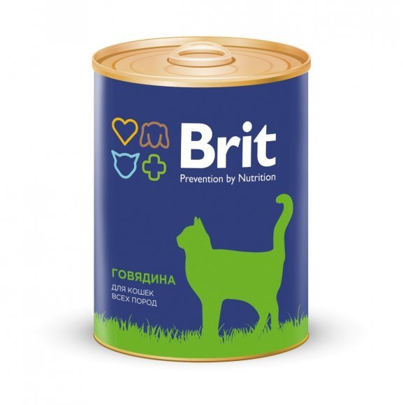 Brit Beef - Консервы для кошек, с говядиной, 340гр
