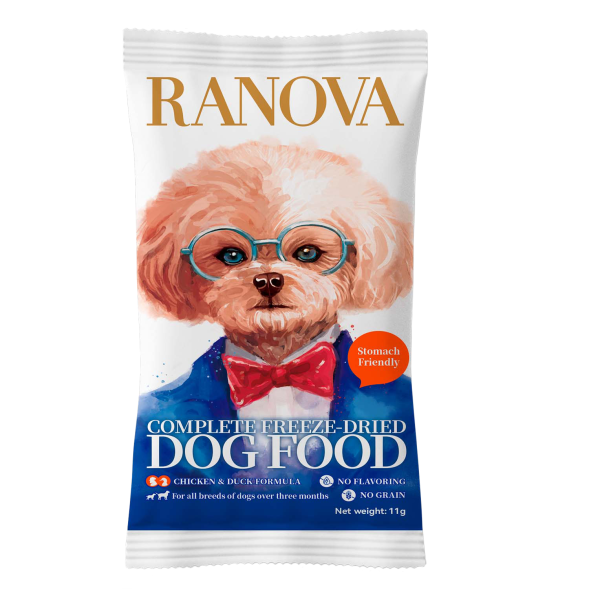 Ranova - Полнорационный сухой сублимированный корм для собак с курицей и уткой