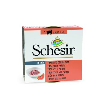 Schesir - Консервы для кошек с тунцом и папайя 75 гр