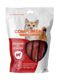 Compliment - Лакомство для собак всех пород, Колбаски из Ягненка, 50 гр
