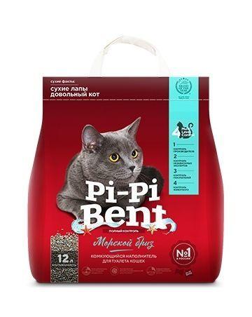 14846.580 Pi-Pi Bent "Morskoi Briz" - Komkyushiisya napolnitel s aromatom 5kg kypit v zoomagazine «PetXP» Pi-Pi Bent "Морской Бриз" - Комкующийся наполнитель с ароматом 5кг