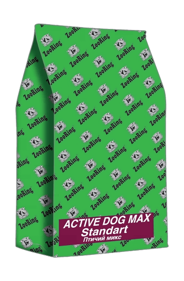 45907.580 ZooRing Active Dog Max Standart - Syhoi korm dlya sobak, Ptichii miks 20kg kypit v zoomagazine «PetXP» ZooRing Active Dog Max Standart - Сухой корм для собак, Птичий микс 20кг
