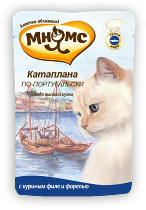 Мнямс - Паучи для кошек Катаплана по-португальски (с форелью) 85 г