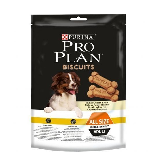 Pro Plan - Печенье для взрослых собак с высоким содержанием курицы и риса, 400гр