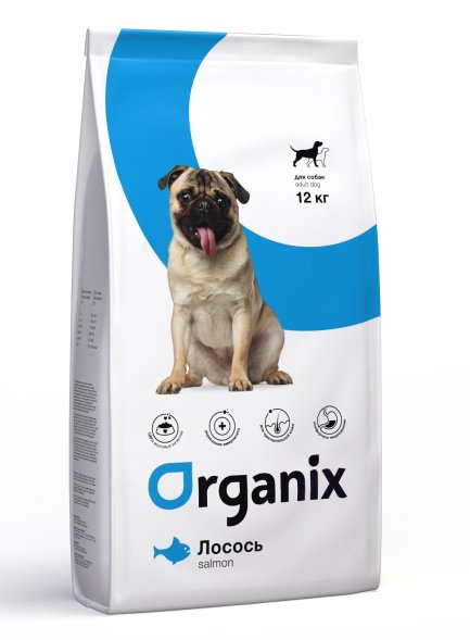Organix - Сухой корм для собак со свежим лососем и рисом