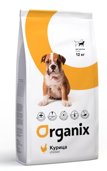 Organix - Сухой корм для щенков с курицей
