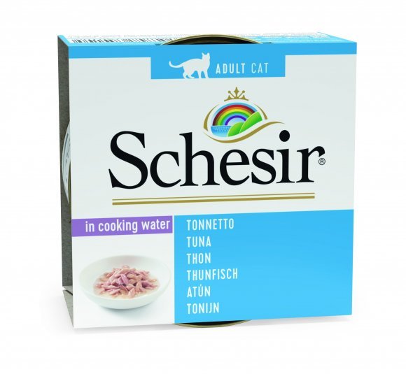Schesir - Консервы для кошек с тунцом в собственном соку 85гр