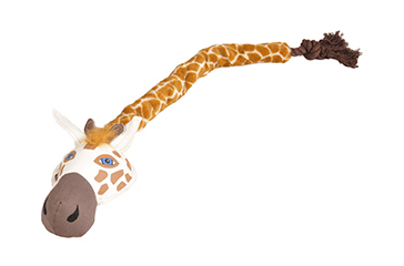 Flamingo - Игрушка для собак, Жираф с веревкой, Ткань