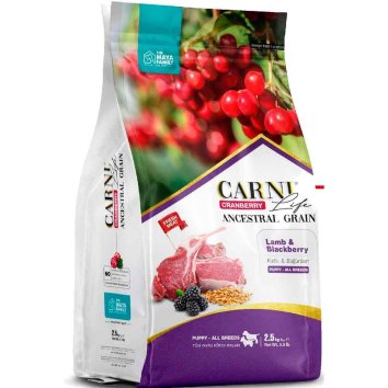 Carni Life - Сухой корм для щенков, ягненок с ежевикой и клюквой