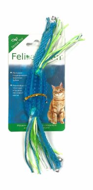 Feline Clean - Игрушка для кошек Dental, Конфетка прорезыватель с лентами, резина