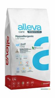 Alleva Care Hypoallergenic Low Grain, - Сухой корм для собак, низкозерновой, при аллергии, лечебный, ветеринарная диета