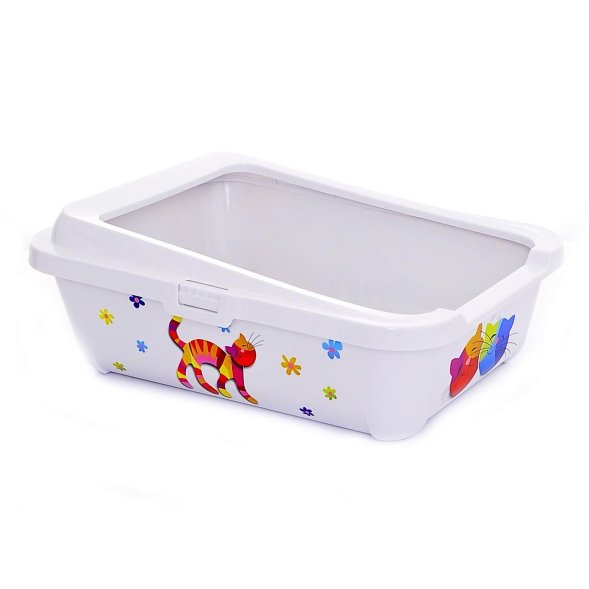 Moderna - Туалет-лоток для кошек с бортиками 51х39х19 см (Hercules tray)