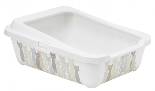 Moderna - Туалет-лоток для кошек с бортиками 51х39х19 см (Hercules tray)